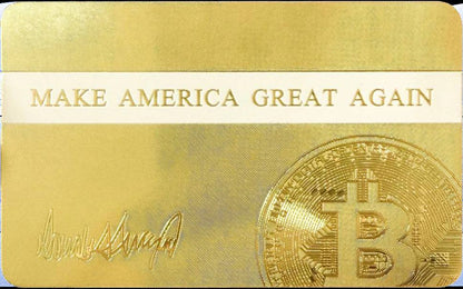Trump Crypto President Gold Card