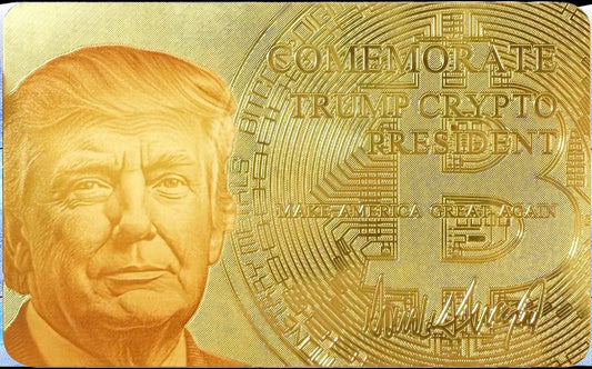 Trump Crypto President Gold Card